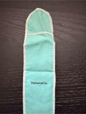 Tiffany & Co. Tiffany Blue Soft Jewelry Sleeve with White Trim